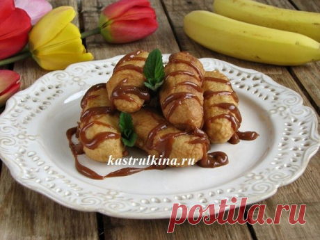 Вкусный и простой десерт - бананы в кляре
