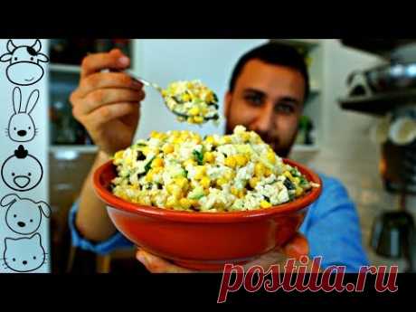 КРАБОВЫЙ салат БЕЗ КРАБА - не отличишь! - YouTube
