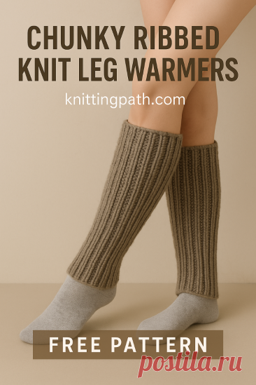 Chunky Ribbed Knit Leg Warmers