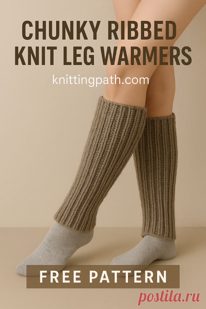 Chunky Ribbed Knit Leg Warmers