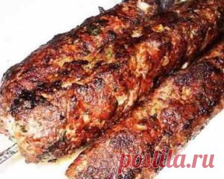 Шашлык из рубленного мяса