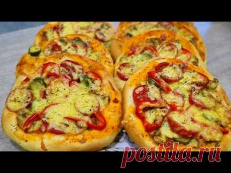 Мини пицца с воздушным тестом и очень вкусной начинкой | Mini pizza