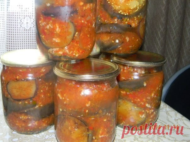 Лучшие кулинарные рецепты : Баклажаны в сладкой заливке