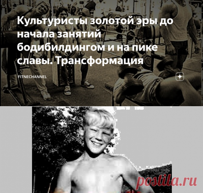 Культуристы золотой эры до начала занятий бодибилдингом и на пике славы. Трансформация | fitnechannel | Яндекс Дзен