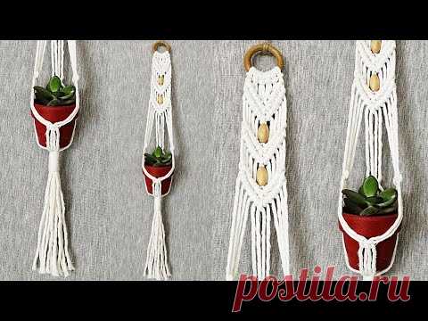 DIY PORTAMACETAS de MACRAME paso a paso (PRINCIPIANTES) | DIY Macrame Plant Hanger for Beginners