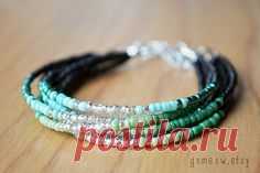 Brown/Turquoise BIRDS NEST Wrap Bracelet