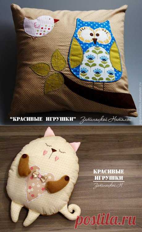 Шьем подушки &quot;Сова&quot; и котенок &quot;Сплюшка&quot; . Мастер-классы.
