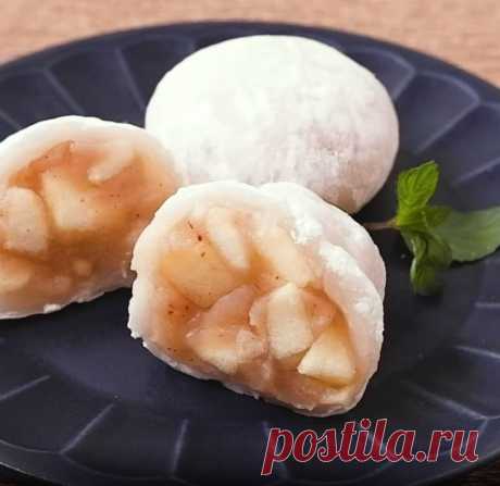 Японская кухня: Моти-дайфуку с яблоком (Ринго даифуку) рецепт с фото