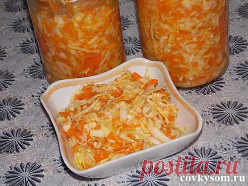 Способ быстро засолить капусту | Домашняя кулинария