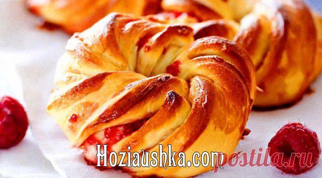 Рецепт - Булочки с малиновым джемом