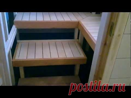 Сауна с раздвижными полками - Яндекс.Видео