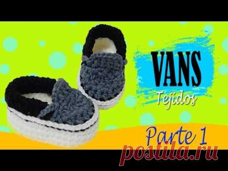 Vans Tejidos a crochet  | parte 1/2 - YouTube