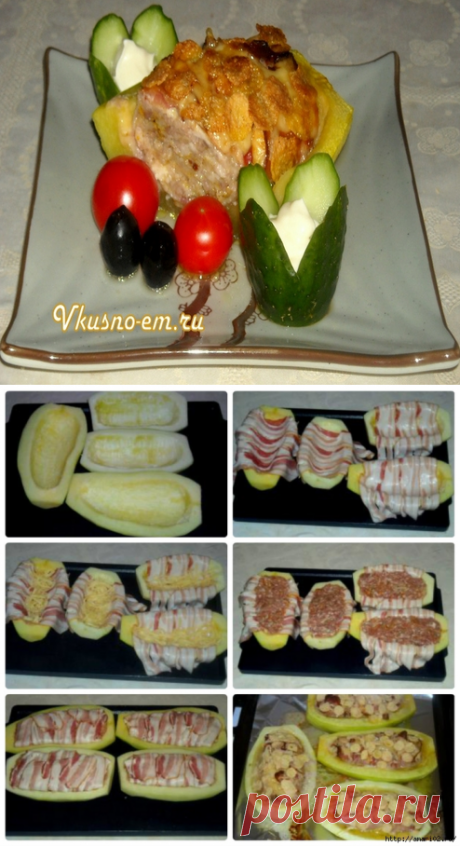 Кабачки ещё остались? Тогда готовим вкусное блюдо