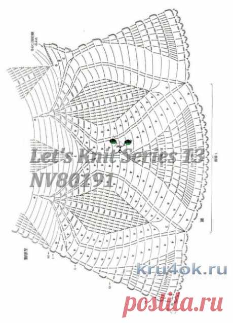 Платье для девочки крючком. Работа Валентины Литвиновой
