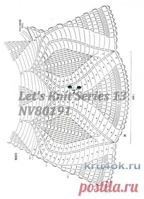 Платье для девочки крючком. Работа Валентины Литвиновой