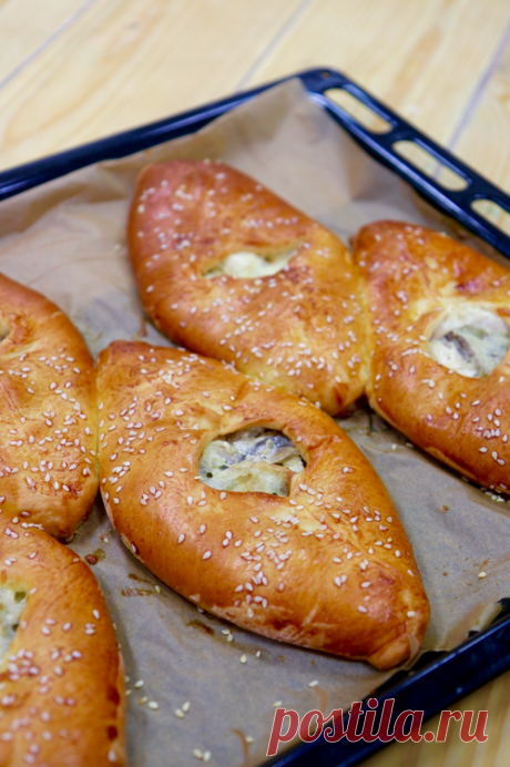 ЛОДОЧКИ С КУРИЦЕЙ И ГРИБАМИ