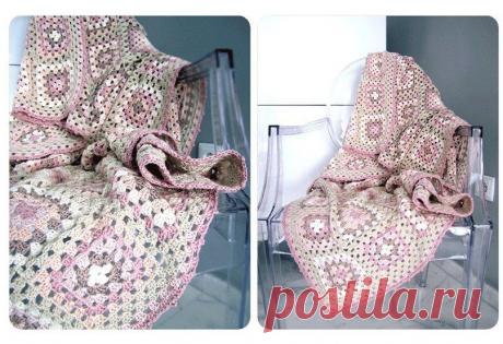Вязание крючком одеяла. Бесплатная схема пледа крючком | Laboratory household