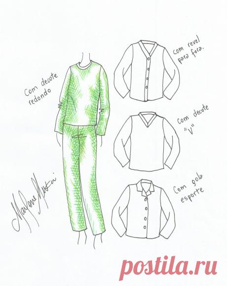 формы, кройки и шитья, - Марлен Mukai : Пижамы или Приют Unisex