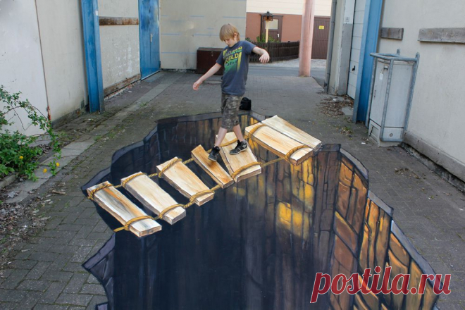 Отпадные 3D-рисунки на асфальте | Позитив в картинках и не только