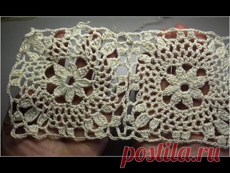 Beautiful square for tablecloth from Burda magazine