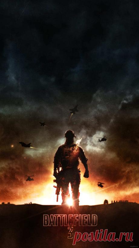 Скачать заставку на смартфон из игры battlefield.