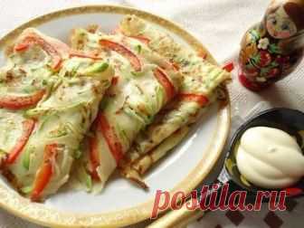 Вкусные блины с припеком. Два варианта: сладкие и не сладкие! Можно экспериментировать бесконечно!