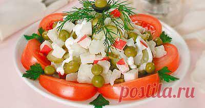 Салат с крабовым мясом