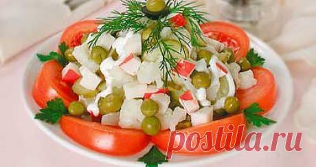 Салат с крабовым мясом