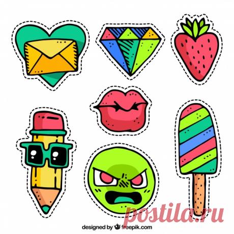 Оригинальные наклейки с ручным рисунком Более миллиона свободных векторов, PSD, фотографии и бесплатные иконки. Эксклюзивные халявы и все графические ресурсы, которые необходимые для ваших проектов