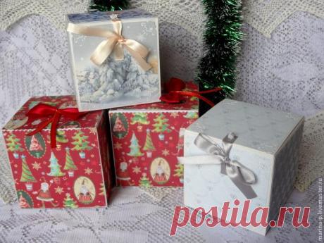 Создаем коробочку для новогоднего шарика - Ярмарка Мастеров - ручная работа, handmade
