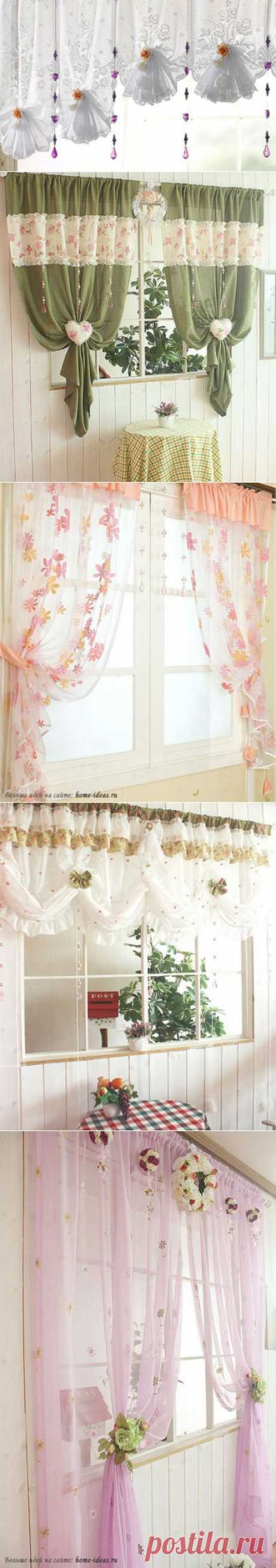 КРАСИВЫЕ ШТОРЫ НА КУХНЮ
