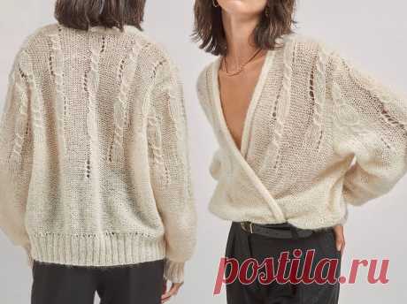 Шикарные мохеровые джемперы и кардиган. Работы рукодельниц и две модели из магазина + схемы | Вяжем вместе! | Дзен