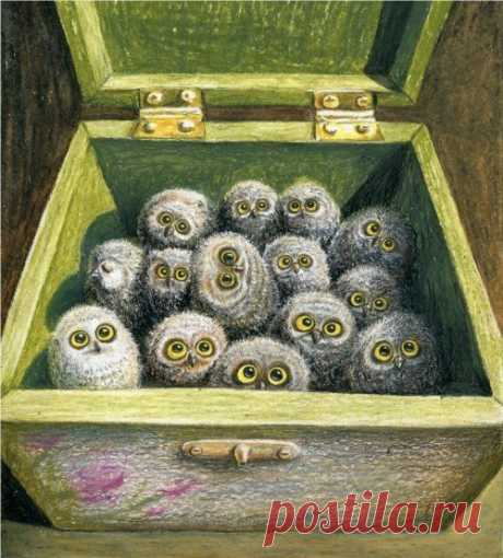 Совотека .Еще в период античности люди считали сову священной птицей, которая причастна к волшебству. Загадочным и магическим казалась ее способность видеть ночью. Затем она стала изображаться как атрибут богини мудрости Афины — сидящей у ее ног или на руке. Эту связь подчеркивал Гомер в «Одиссее»