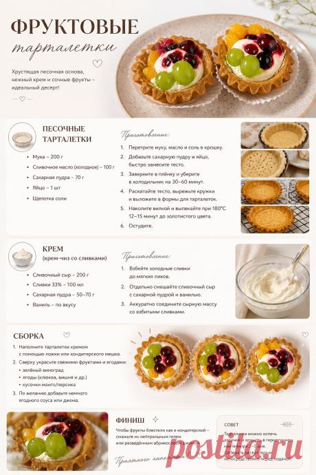 Фруктовые тарталетки