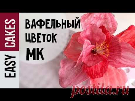 КАК СДЕЛАТЬ ВАФЕЛЬНЫЕ ЦВЕТЫ ДЛЯ ТОРТА МК для начинающих