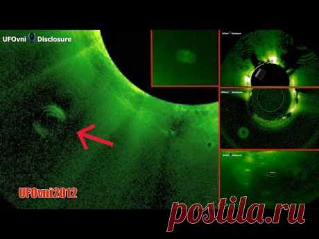 Huge planetary objects photographed near the Sun by the SOHO probe - YouTube