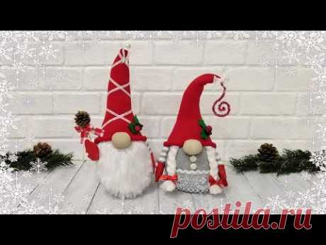 🎅🎄❄️ Гномики из носков без шитья//No-sew sock gnomes