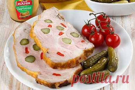 Запеченная свинина.