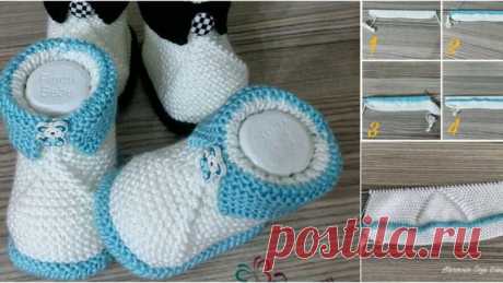 Şiş İşi Kolay Bebek Patiği Tarifi - Hobiler