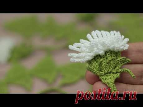 ЦВЕТОК вязание КРЮЧКОМ мастер-класс  How to crochet a flower