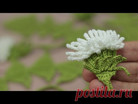 ЦВЕТОК вязание КРЮЧКОМ мастер-класс  How to crochet a flower