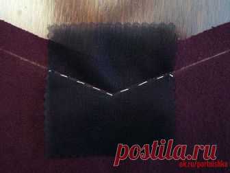 V-образная кокетка на юбке. Укрепление угла 

#portnishka #техника_шитья #мастер_класс