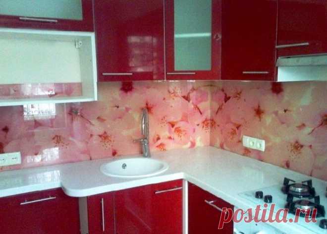 Стеклянные панели с принтами для кухни — Наши дома