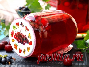 Компот из вишни и смородины