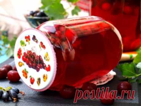 Компот из вишни и смородины