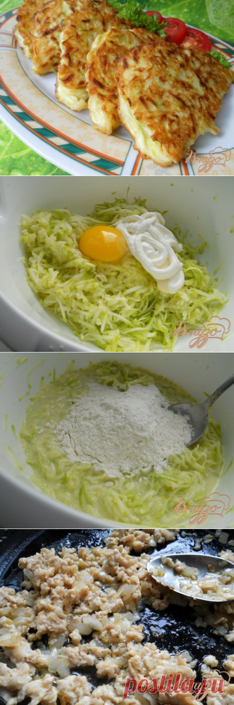 Кабачковые пирожки с мясом - пошаговый рецепт с фото