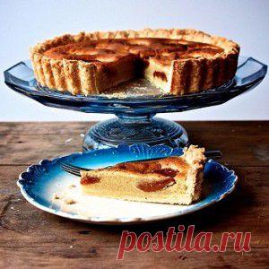 Персиково-миндальный пирог-галета