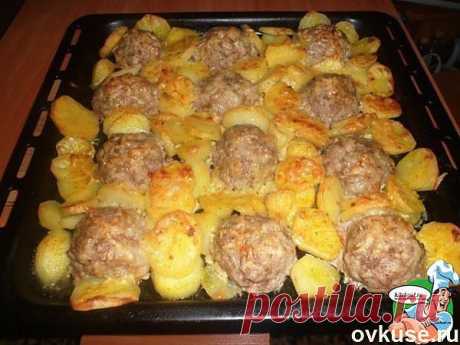 Мясные ёжики с картошкой под сыром - Простые рецепты Овкусе.ру