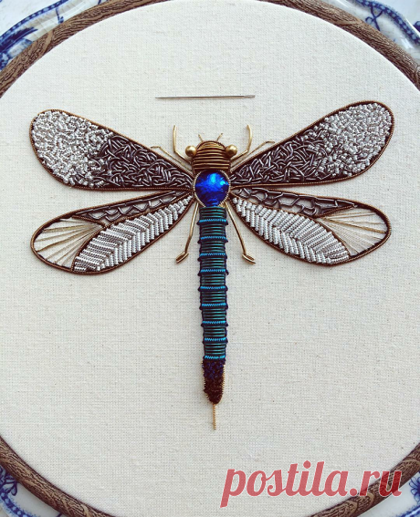 Вот такая канитель: удивительные вышивки Humayrah Poppins - Ярмарка Мастеров - ручная работа, handmade