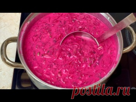 суп настолько вкусный, что вы будете готовить его хоть раз в неделю Свекла-2 штЛимонный сок-2 ст.л.Огурцы -4 штЯйца-3 штЛук зеленый- пучокУкроп- пучокКефир или йогурт-900 млВода (минеральная )-300 млГорчица американская ( нежная)-1-2 ст.л.Соль, черный молотый перец по вкусу Сметана и яйца для подачи